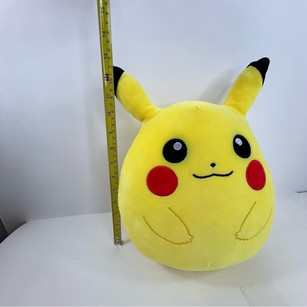 Pokémon PIKACHU SQUISHMALLOW Stuffed Animal Plush 10" Kellytoy - Picture 10 of 10